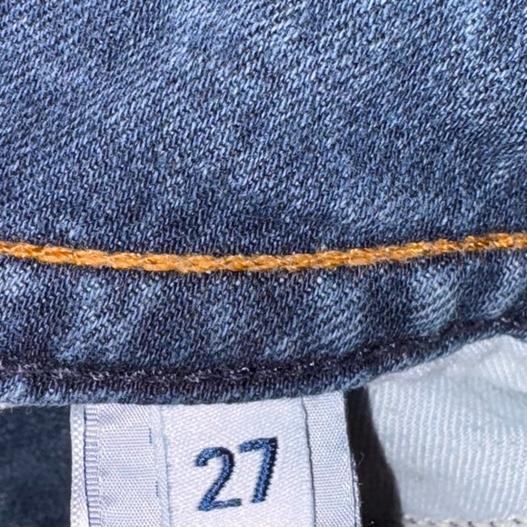 Hudson Vintage Size 27 Y2K Low Rise Babydoll Flared Double Button Jeans - Picture 8 of 12